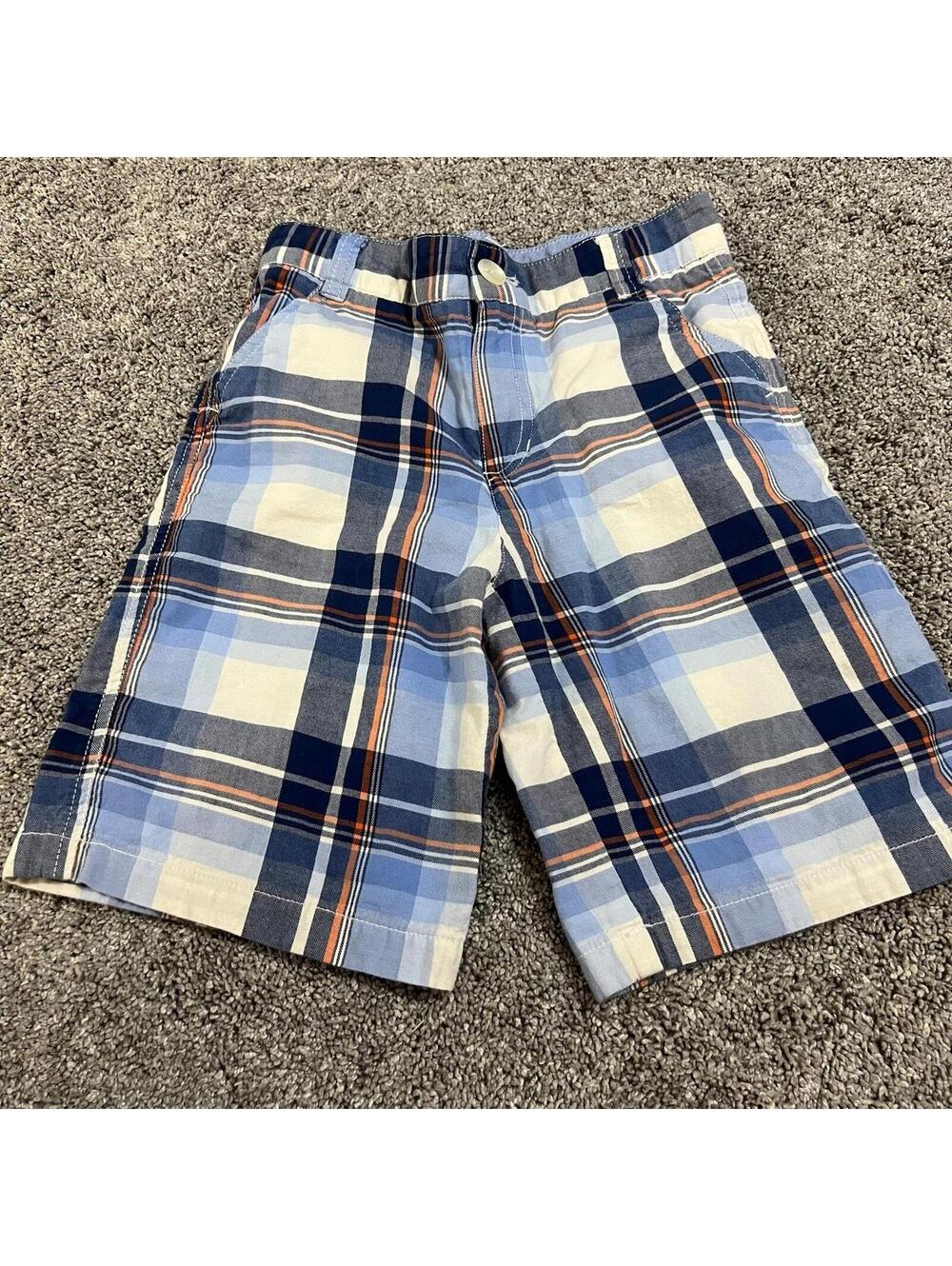 E-Land Boy's Plaid Shorts size 7